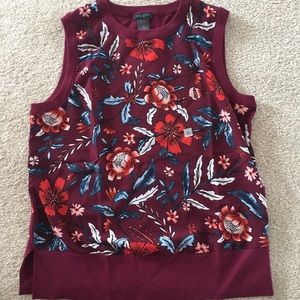 NWT Ann Taylor Floral Vest